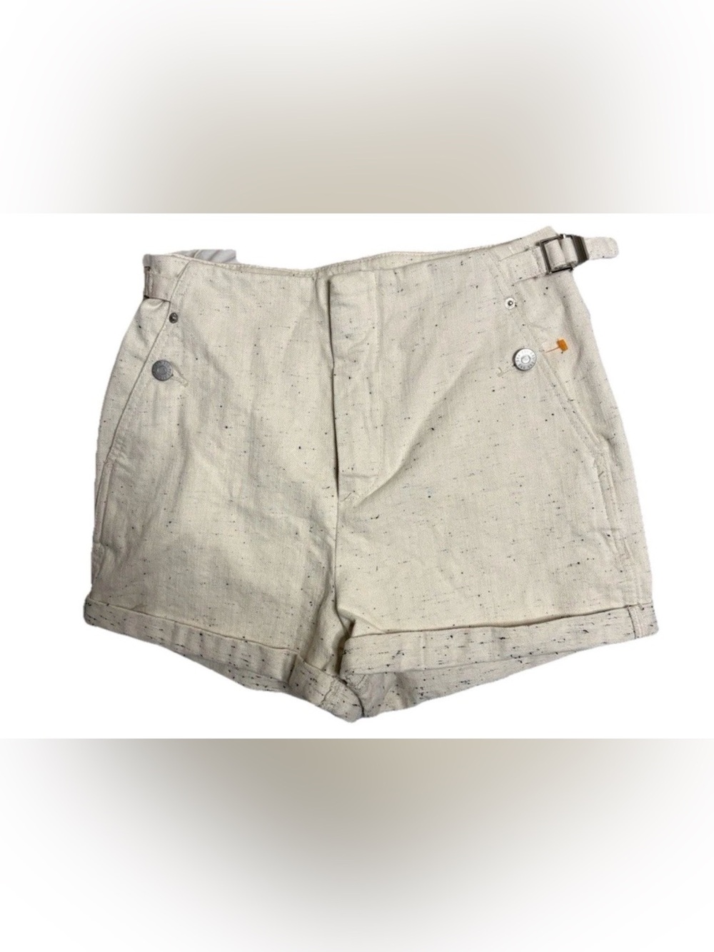 BDG Urban Outfitters 90s 90’s Long Inseam Short Ivory Creme 4 NWT Jean Shorts